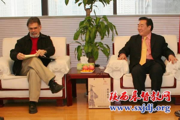 美国基督教归正宗一行三人访问陕西省基督教两会