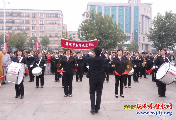 韩城市基督教会积极开展“慈爱人间，五教同行”宗教慈善周活动(图2)