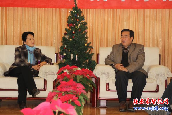 省宗教局领导前来我会祝贺圣诞节