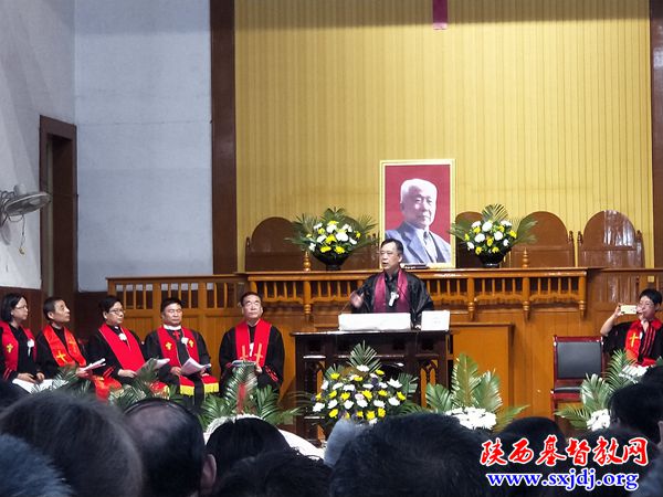 张冠儒牧师追思礼拜及追悼会在三原县基督教东关总堂举行(图3)