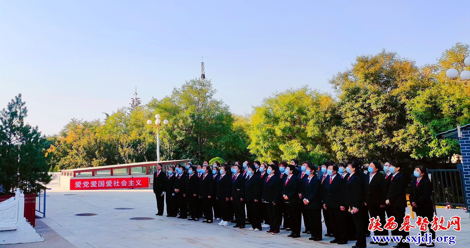 韩城市基督教两会组织“爱国主义教育周”升国旗仪式(图2)